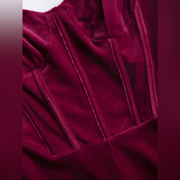 Cider Velvet Wine Jumpsuit - Picture 5 of 7